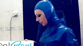 Laundry day! I filled my washing machine dressed in latex