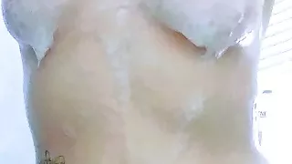 testing toy in shower