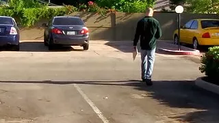 Bald daddy David Chase ass breeds blond twink Hunter Starr