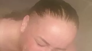 Golden shower then I finger his ass in shower