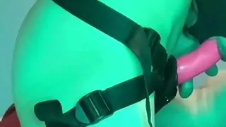 Strapon sex and cleaning everything with her mouth (Ass to mouth)