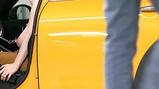 big natural, saggy tits exposed in public