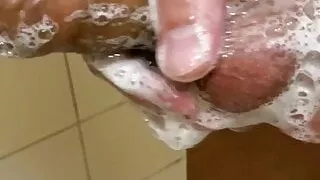 Preparing for a sex party for a guy with a big dick.