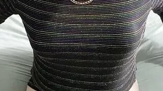 Mature Crossdresser Tvrose Teasing With Big Boobs