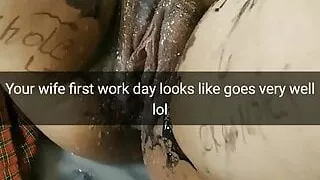 I sold my wife for a week for a gang bang.. that’s her first day