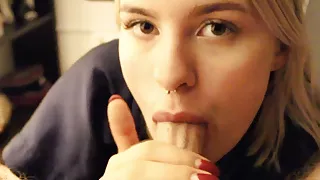 Incredible blowjob after shower and quick fuck - MiraDavid