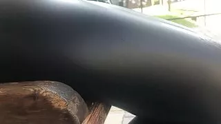 Short but nice leather leggings 4