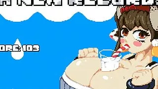 Milk Bouncer Cute Hentai game Giant boobs breast expansion