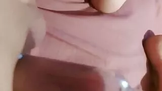 Pumping my clit again