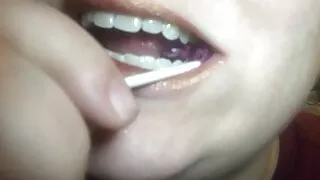 Gold Lipstick Sucker ASMR