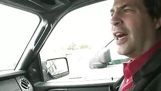 Busty bukkake babe getting mutliple facials