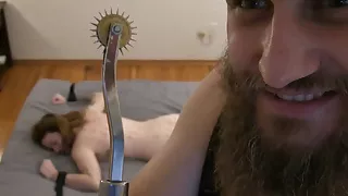 Sadistic Master Tortures His Slave With A Wartenberg Wheel!
