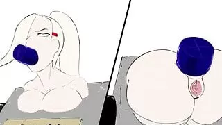 Ino, the slut trap in a wall