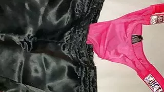 Collection of shiny shorts and thong.....