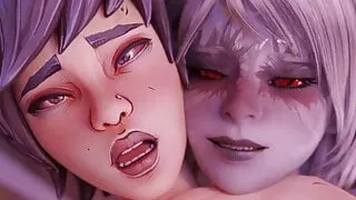 Ava & Raeza Havin Some Fun On The Bed (Animation With Sound)