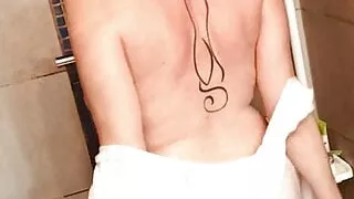 Show and wash sexy blonde