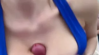 Hot titfuck under shirt