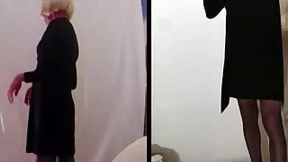 striptease in summer night