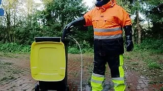 Raingear Pup - pawing outdoors after work