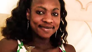 African babe’s soft smiling lips are made for cock sucking