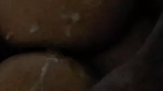 Glaze On Huge Fluffy Ebony Boobs