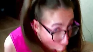 Spanish - Ensene A La Colegiala A La Mamada Profunda Semen E