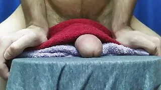 CLOSE UP: Male FUCKING Towels - Cock Frotting until cumshot