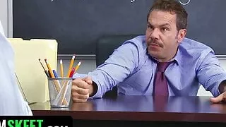 Gorgeous Latina Teen Gives Teacher A Blowjob