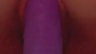 wet pussy rides dildo