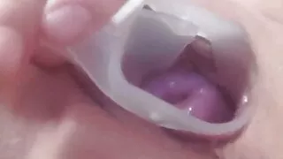 Cervix show, fuck and pump