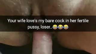 I always remove my condom with your wife, cuck - Milky Mari