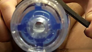 See my cum fillling up a fleshlight