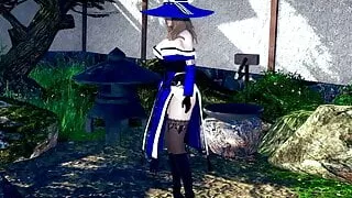 Honey Select  Very hot cosplay Lisa - Genshin impact.