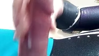 Cuming Solo Masturbation High Heels sexy Outfit cum Lycra