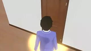 Femdom University 3D Game - Nerdy girl hardcore pegging