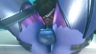 Tracer deepthroating Widowmaker