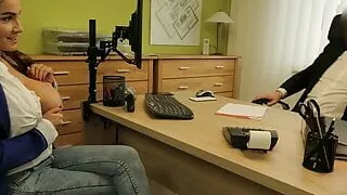 LOAN4K. Bank clerk cant wait to see his clients massive fake