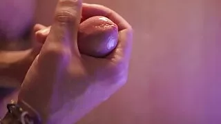 Flashlight fucking and cumshot