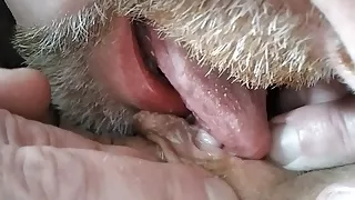 Working the clitoris of my slut: licking, nibbling, rubbing