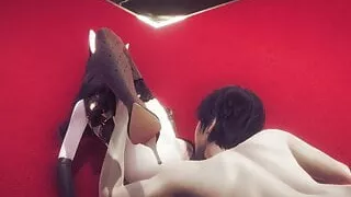 Cute Japanese Girl Pussy Licking - 3D Hentai - (Uncensored)