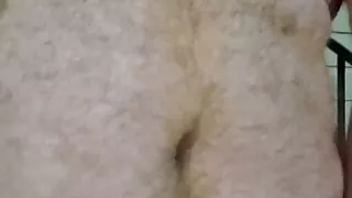 Jacking off while being naked outside