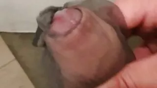 jerk off in nylon cock