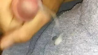 Horny cut teen has intense thick orgasm