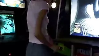 Teen fingers herself in her car