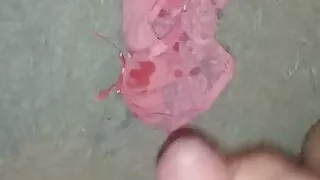 ejeculation on wife's panties
