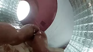 Shower BTS Fun With Christy & Dahlia