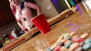 Olivia anally violates her late Pizza deliver girl Leya!