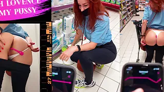 Public play with lovense inside my pussy – KleoModel, amateur