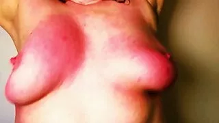 Slap her tits extremely hard – Tit slapping punishment