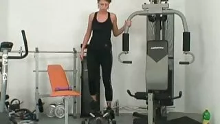 Teen banged by old man cock at the gym